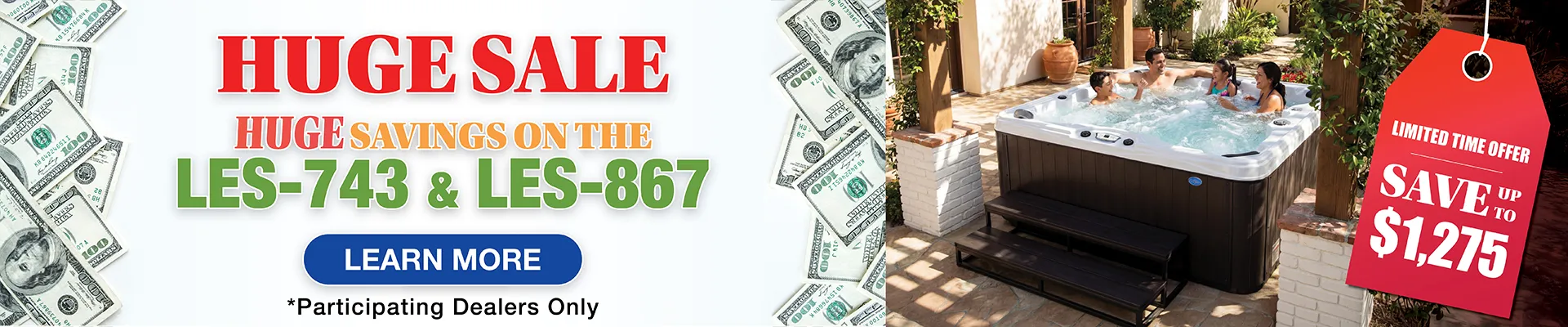 Calspas hot tub being used in a family setting - St George